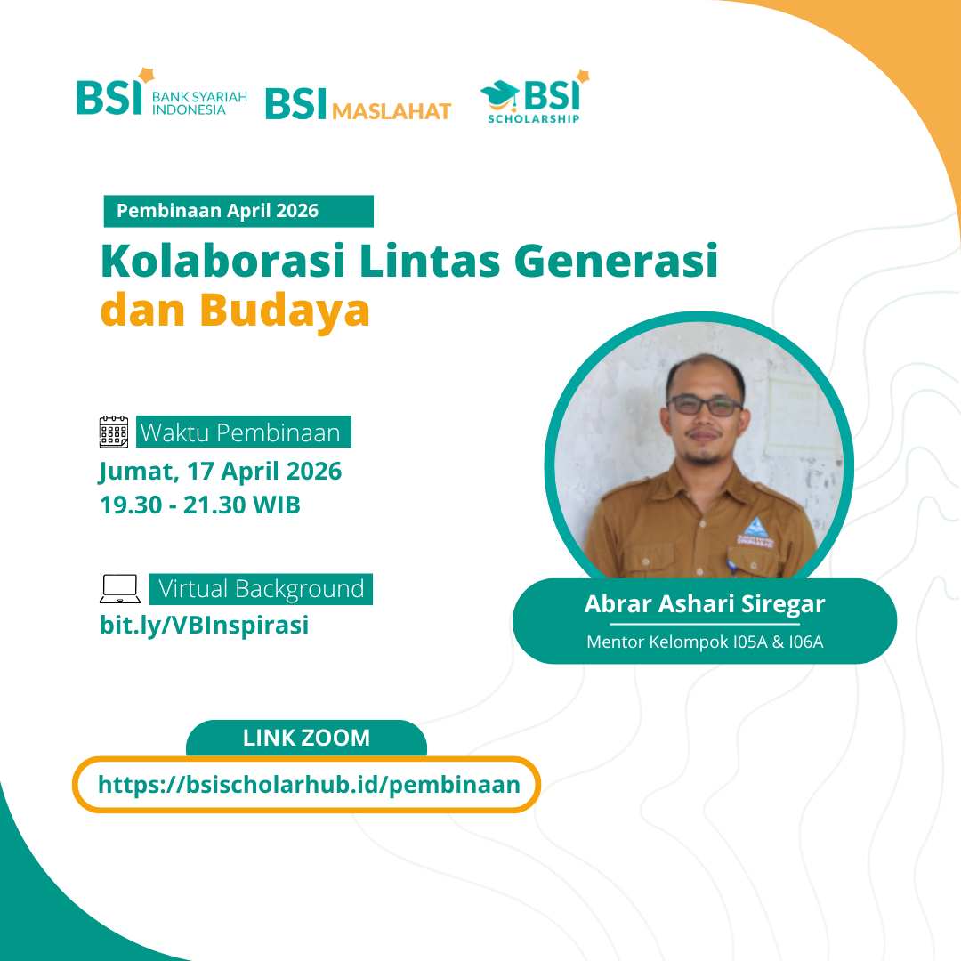 Pembinaan BSI Scholarship Inspirasi Cluster A April 2026