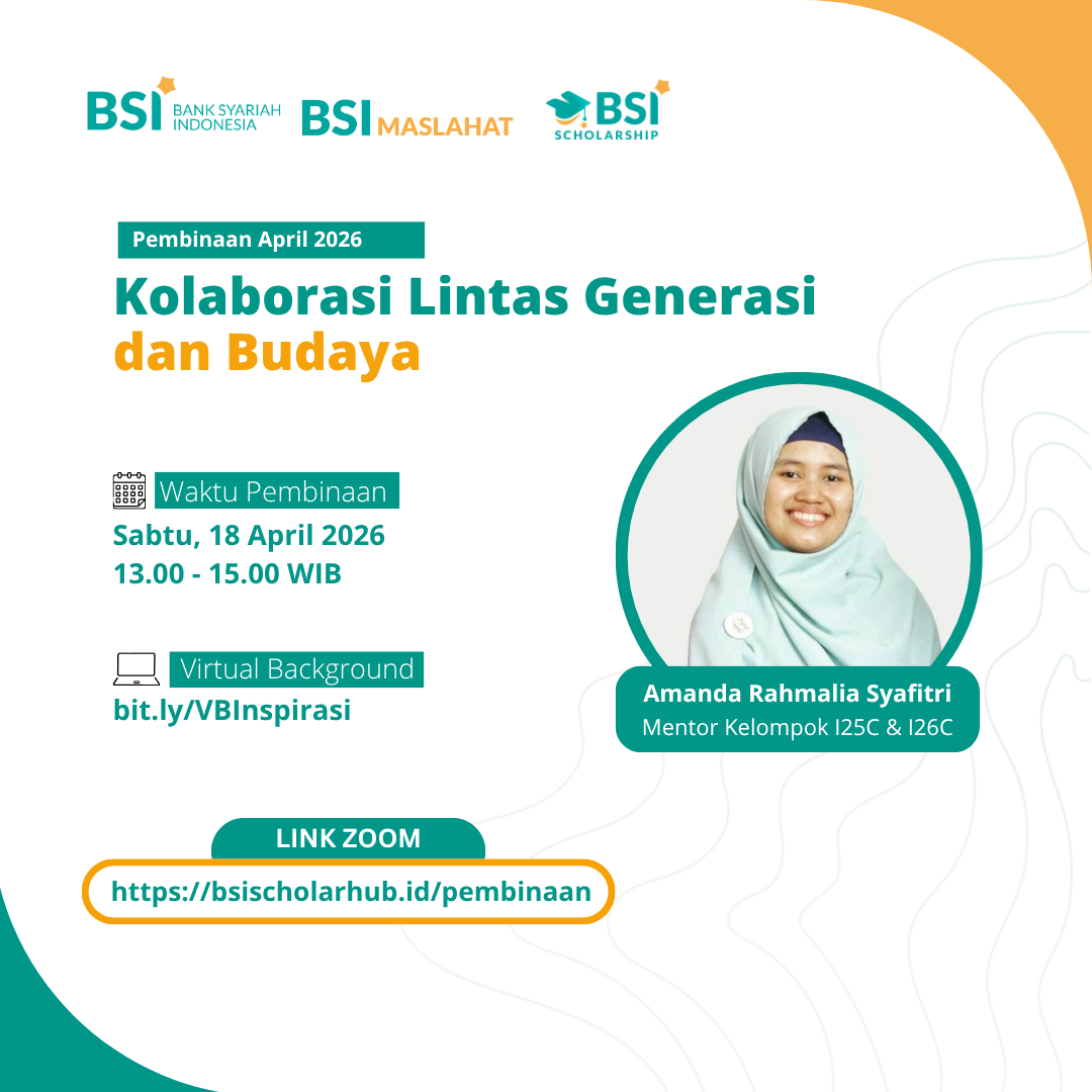Pembinaan BSI Scholarship Inspirasi Cluster C April 2026